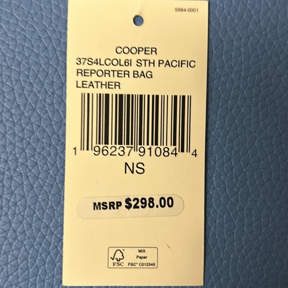 NWT Michael Kors | Cooper Logo Embossed Pebbled Leather Flight Bag - Picture 6 of 7